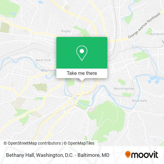 Mapa de Bethany Hall