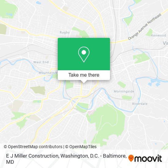 E J Miller Construction map