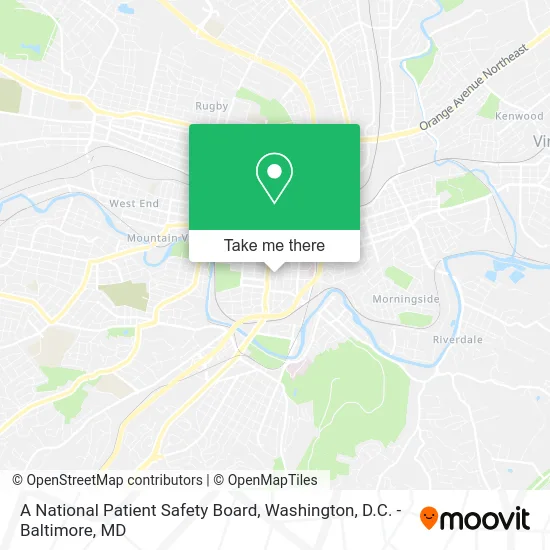 A National Patient Safety Board map
