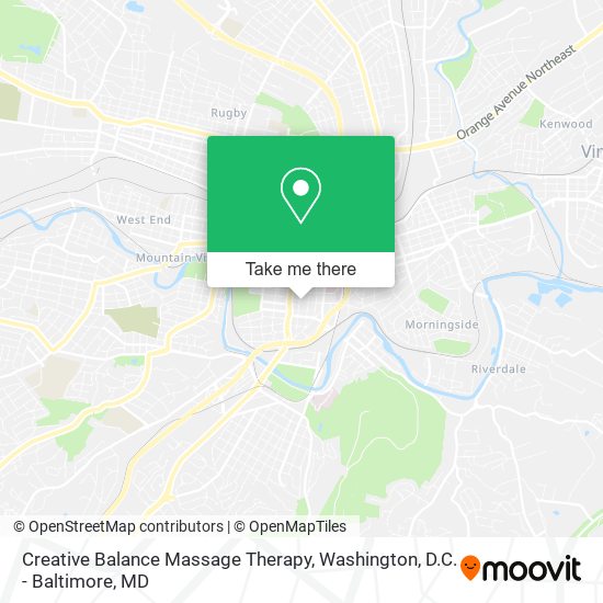 Creative Balance Massage Therapy map