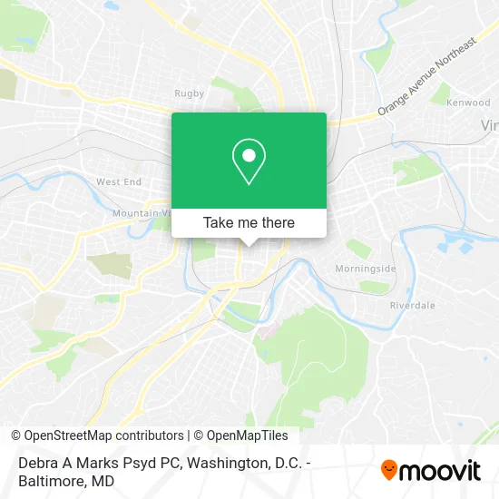 Debra A Marks Psyd PC map