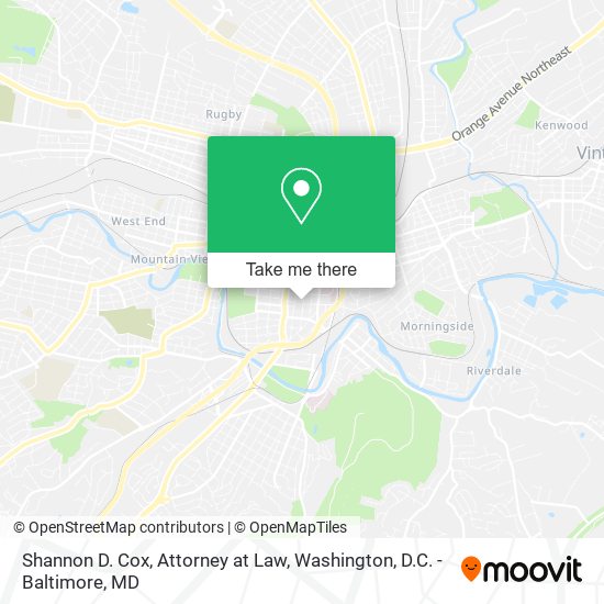 Mapa de Shannon D. Cox, Attorney at Law