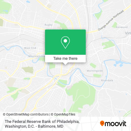 The Federal Reserve Bank of Philadelphia map