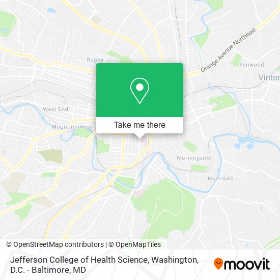 Jefferson College of Health Science map