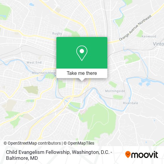 Mapa de Child Evangelism Fellowship