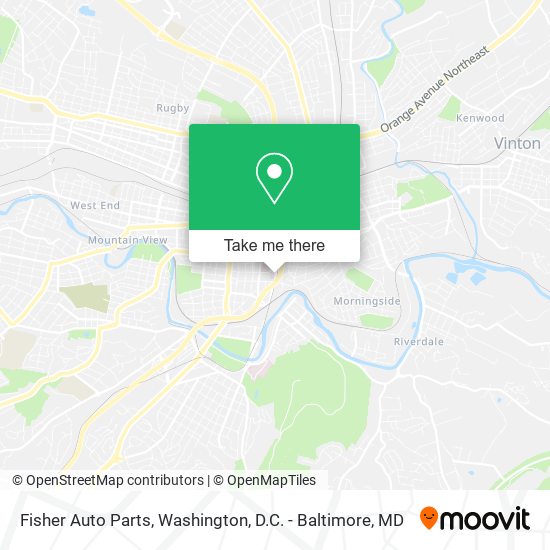 Fisher Auto Parts map