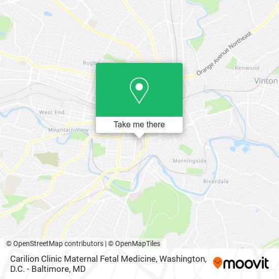 Carilion Clinic Maternal Fetal Medicine map