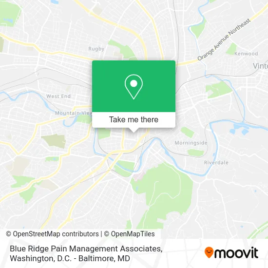Blue Ridge Pain Management Associates map