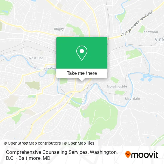 Comprehensive Counseling Services map