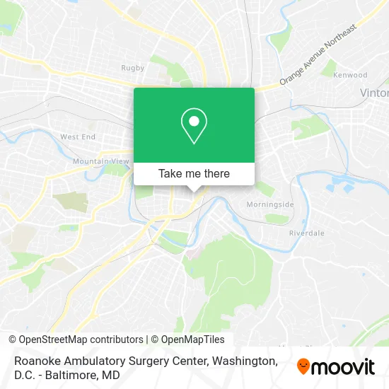 Roanoke Ambulatory Surgery Center map