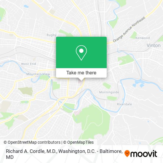 Richard A. Cordle, M.D. map