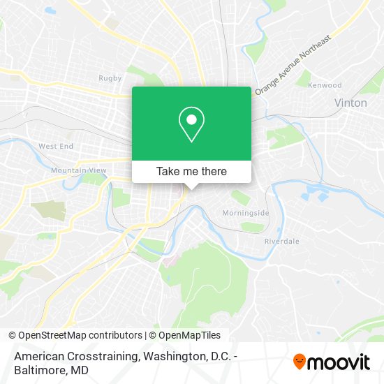 American Crosstraining map
