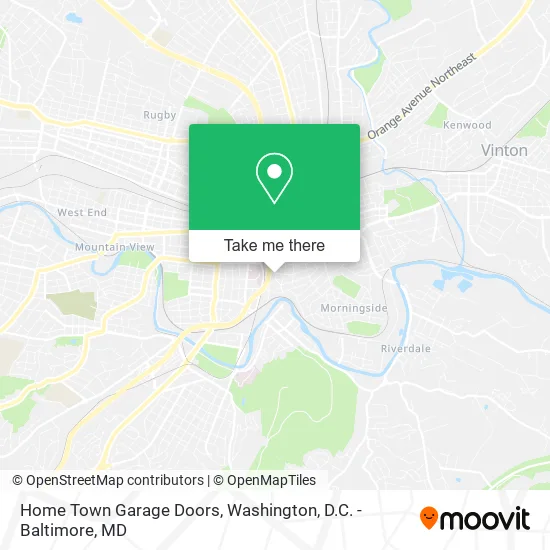 Home Town Garage Doors map