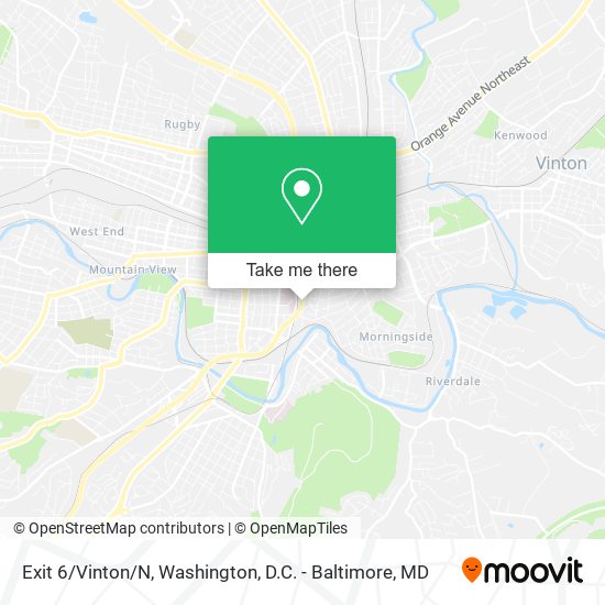 Mapa de Exit 6/Vinton/N