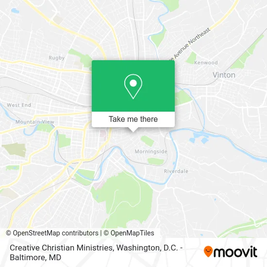 Creative Christian Ministries map