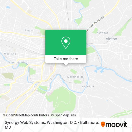 Synergy Web Systems map