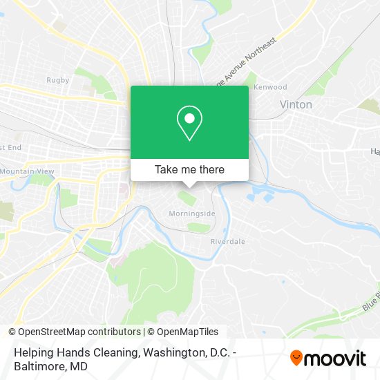 Helping Hands Cleaning map