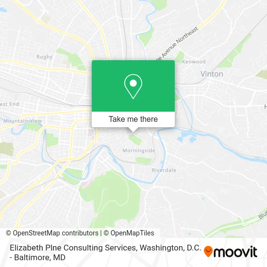Elizabeth Plne Consulting Services map