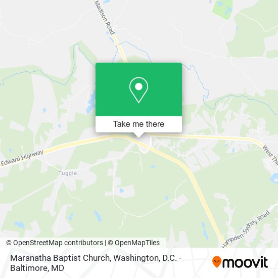 Maranatha Baptist Church map
