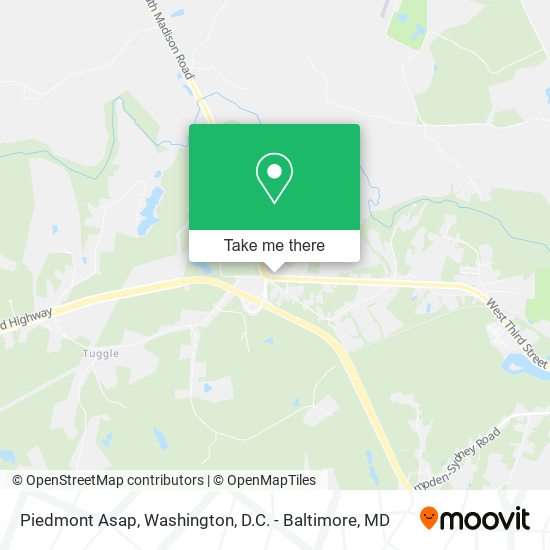 Piedmont Asap map