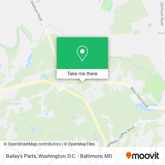 Bailey's Parts map
