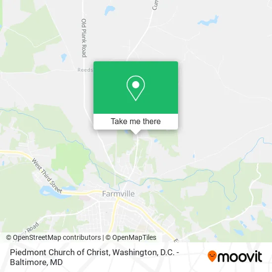 Piedmont Church of Christ map
