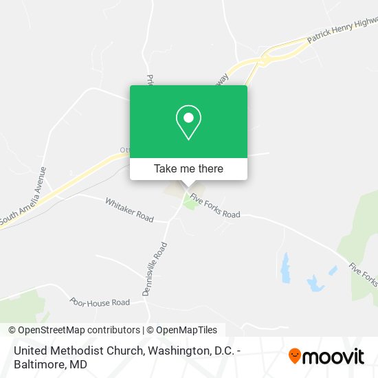 United Methodist Church map