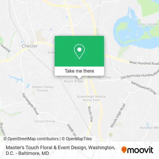 Master's Touch Floral & Event Design map