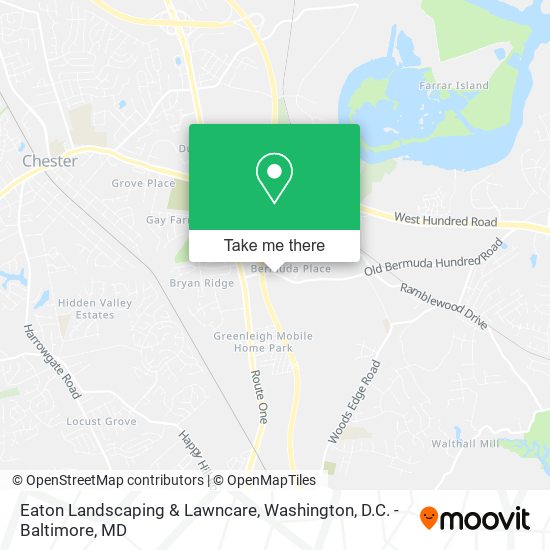 Eaton Landscaping & Lawncare map