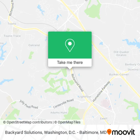 Backyard Solutions map