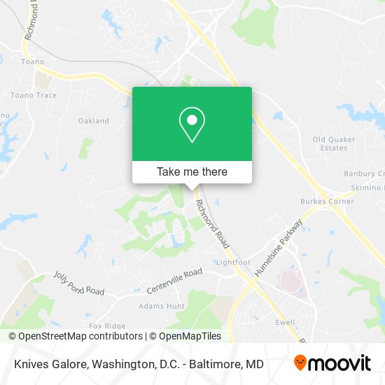 Knives Galore map