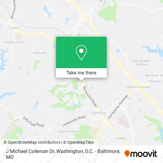 J Michael Coleman Dr map