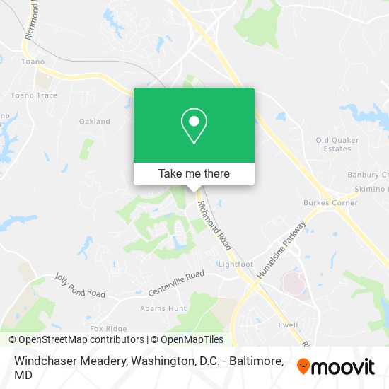 Windchaser Meadery map