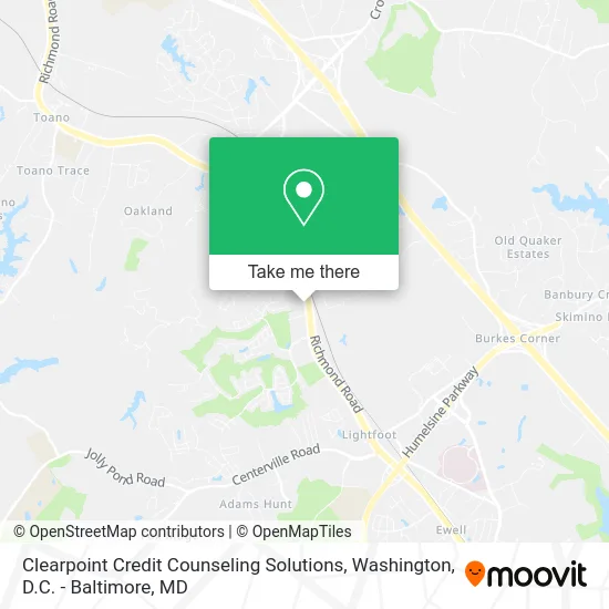 Clearpoint Credit Counseling Solutions map