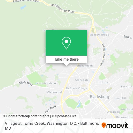 Mapa de Village at Tom's Creek