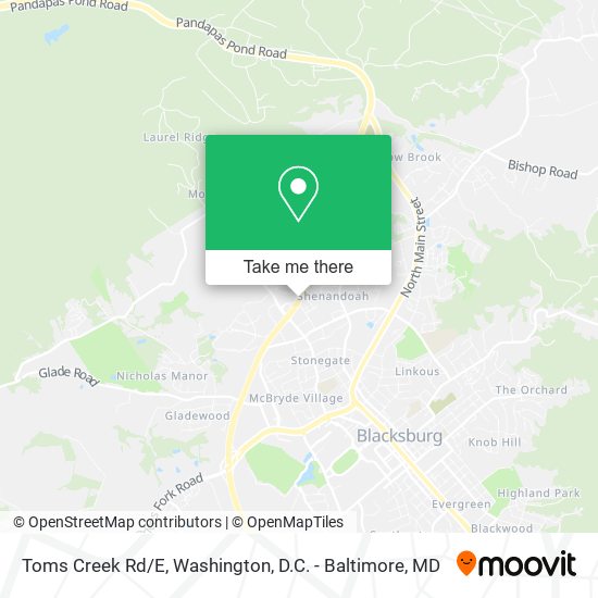 Mapa de Toms Creek Rd/E