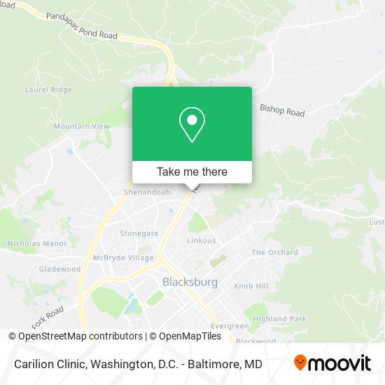 Mapa de Carilion Clinic
