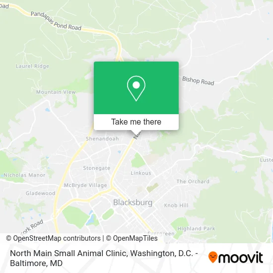 North Main Small Animal Clinic map
