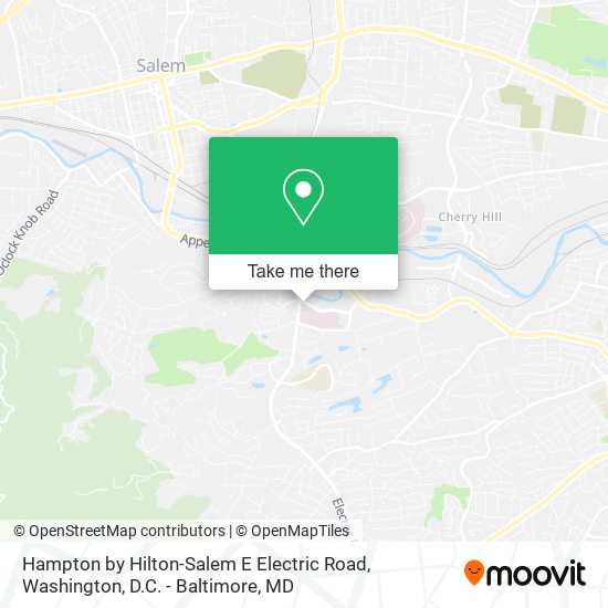 Hampton by Hilton-Salem E Electric Road map