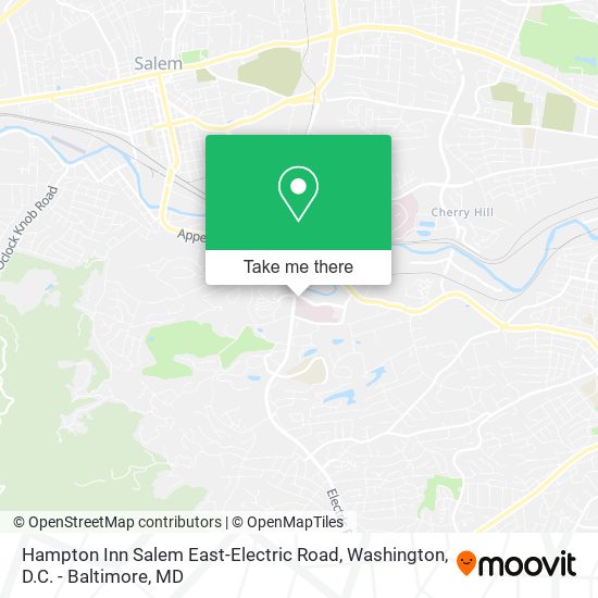 Mapa de Hampton Inn Salem East-Electric Road