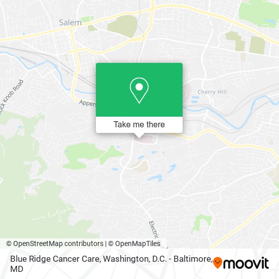 Blue Ridge Cancer Care map