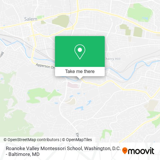 Roanoke Valley Montessori School map