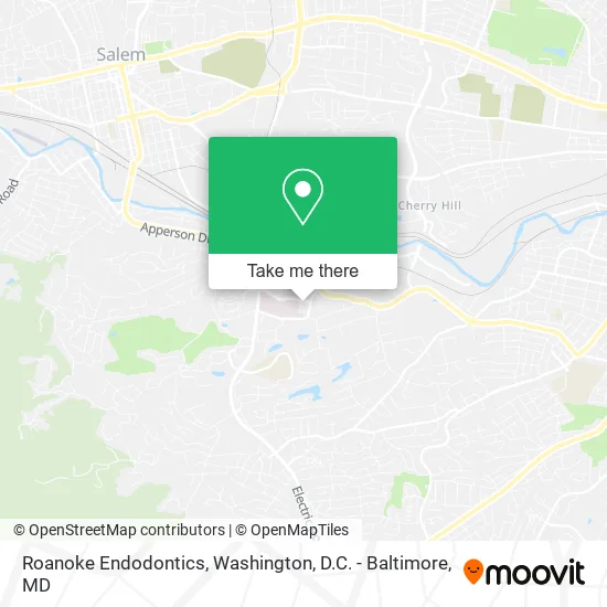 Roanoke Endodontics map