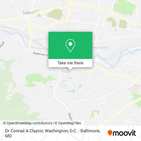 Dr Conrad A Claytor map