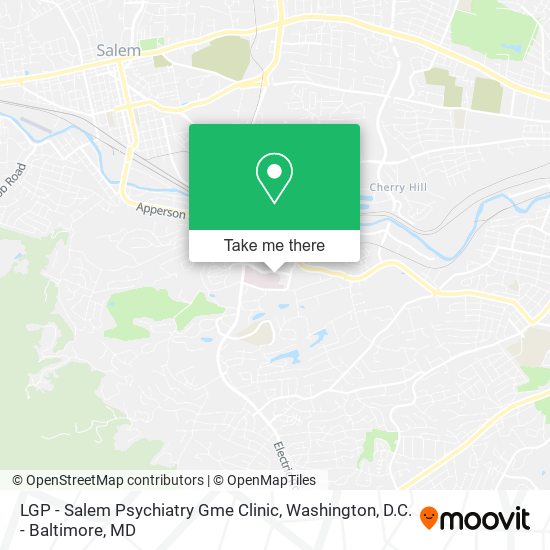 LGP - Salem Psychiatry Gme Clinic map