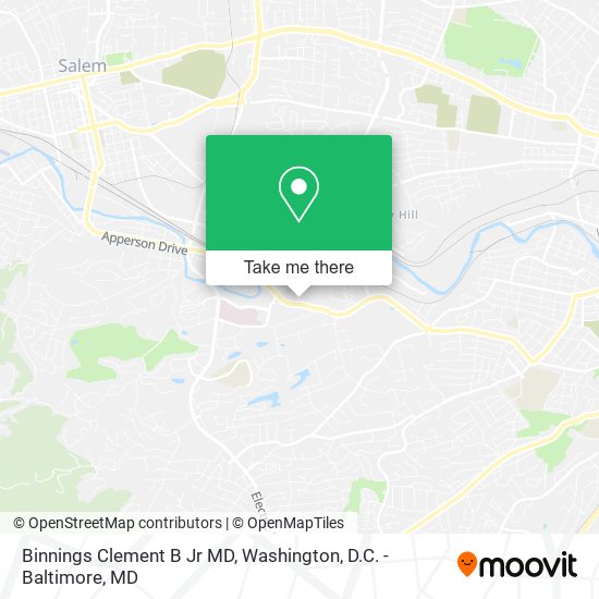 Binnings Clement B Jr MD map
