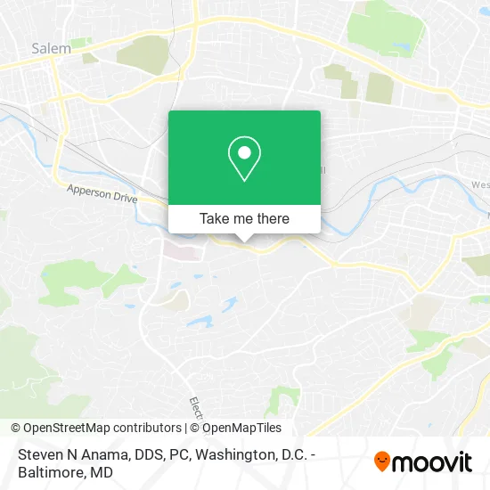 Steven N Anama, DDS, PC map