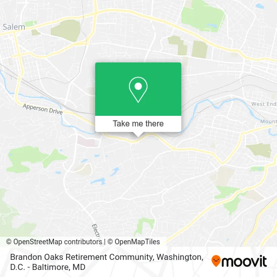 Brandon Oaks Retirement Community map