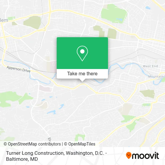 Turner Long Construction map