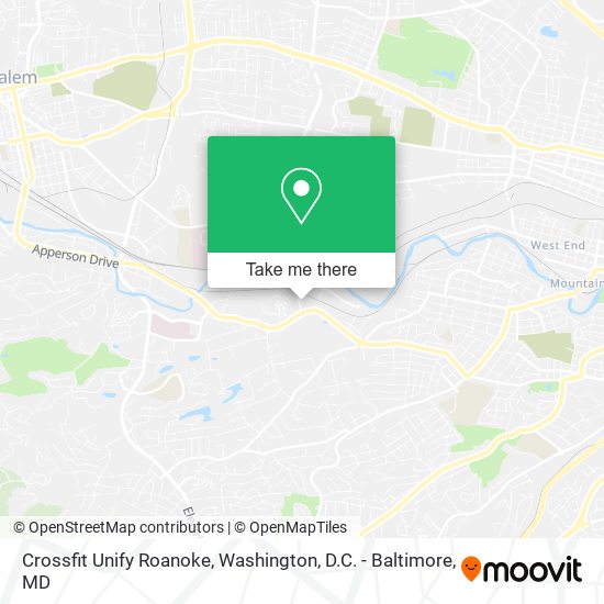 Mapa de Crossfit Unify Roanoke